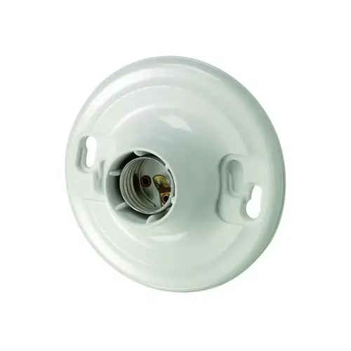 8829-CW4 Lamp Holder, 600 V, 660 W, Urea Housing Material, White