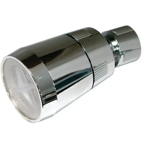 Shower Head, 1.5 gpm, 1/2 in Connection, IPS, Plastic, Chrome, 1-3/4 in W