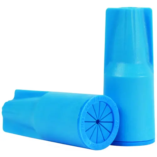 Wire Connector, 22 to 8 AWG Wire, Copper Contact, Blue - pack of 10