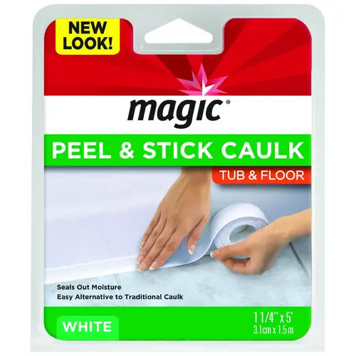 1-1/4 In. x 5 Ft. White Caulk Strip 1-1/4 In. x 5 Ft. White Caulk Strip