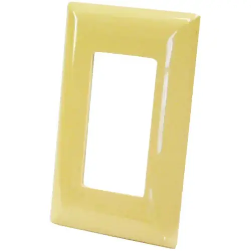Wallplate, Plastic, Ivory Wallplate, Plastic, Ivory