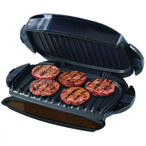 Plate and Panini Grill, 6 in W Cooking Surface, 12 in D Cooking Surface, 1000 W, 120 V, Black Plate and Panini Grill, 6 in W Cooking Surface, 12 in D Cooking Surface, 1000 W, 120 V, Black
