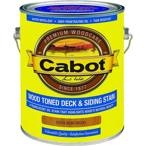 19200 Series 140.00.007 Exterior Stain, Wood Toned, Heartwood, Liquid, 1 gal, Can 19200 Series 140.00.007 Exterior Stain, Wood Toned, Heartwood, Liquid, 1 gal, Can