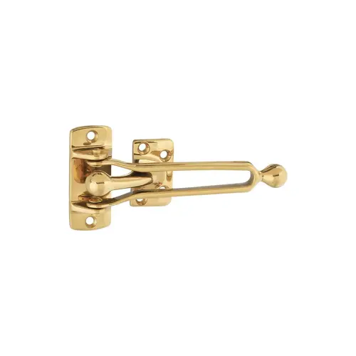 V1928 Door Security Guard Solid Brass Finish V1928 Door Security Guard Solid Brass Finish