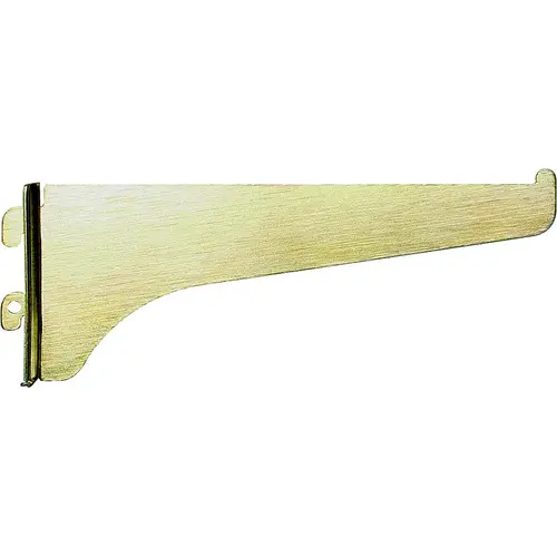 Bracket Steel Regular Duty 16 Ga. 10" L 160 lb Brass-Plated