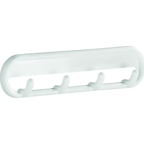 White Multipurpose Hook Rail White Multipurpose Hook Rail