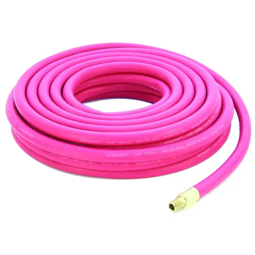 AIRHOSE RBR 3/8X50 CPLD QC Red AIRHOSE RBR 3/8X50 CPLD QC Red