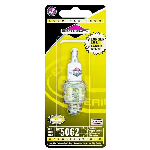 Extended Life Spark Plug, 14 mm Thread, 13/16 in Hex, Platinum Extended Life Spark Plug, 14 mm Thread, 13/16 in Hex, Platinum