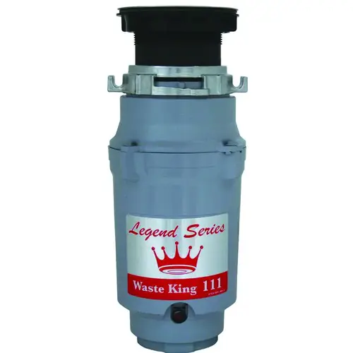 Legend Series Garbage Disposer, 1/3 hp Motor, 115 V, Stainless Steel