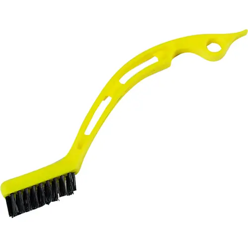 Tile and Grout Brush, Plastic Handle Yellow Tile and Grout Brush, Plastic Handle Yellow