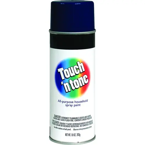 Spray Paint, Gloss, Dark Blue, 10 oz, Aerosol Can Spray Paint, Gloss, Dark Blue, 10 oz, Aerosol Can