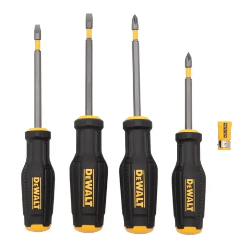 MAX FIT Series Screwdriver Set, 4-Piece, Specifications: Ergonomic Handle Black/Yellow MAX FIT Series Screwdriver Set, 4-Piece, Specifications: Ergonomic Handle Black/Yellow