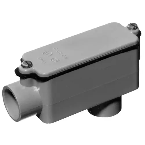 2-1/2 In. PVC LB Access Fitting Gray 2-1/2 In. PVC LB Access Fitting Gray