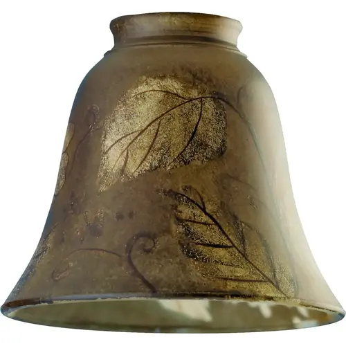 Light Shade, Bell, Glass, Earthy Brown/Metallic Gold Light Shade, Bell, Glass, Earthy Brown/Metallic Gold
