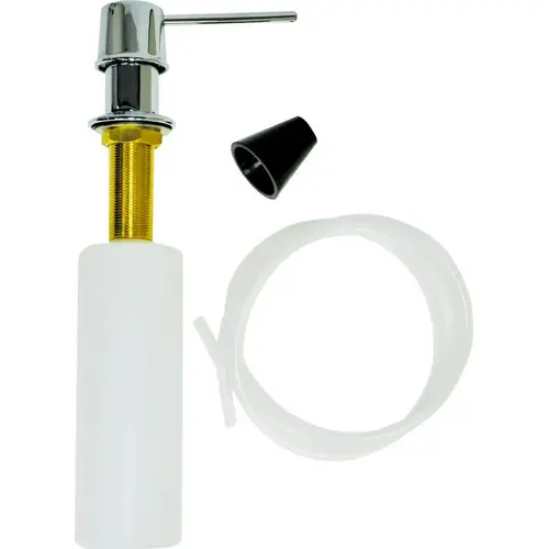 B Soap Dispenser with Nozzle, 12 oz Capacity, Metal/Plastic, Chrome B Soap Dispenser with Nozzle, 12 oz Capacity, Metal/Plastic, Chrome