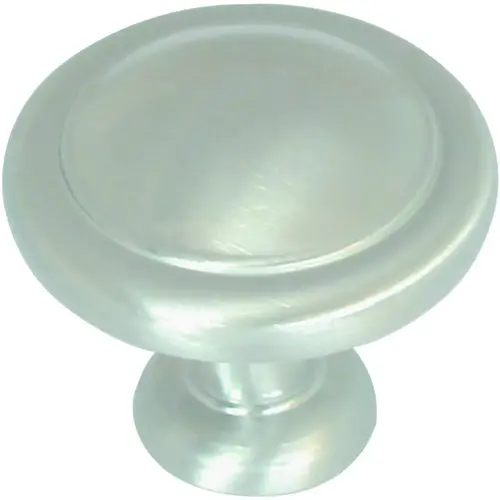 Cabinet Knob Allison Round 1-1/4" D 1-1/16" Satin Nickel Satin Nickel - pack of 25 Cabinet Knob Allison Round 1-1/4" D 1-1/16" Satin Nickel Satin Nickel - pack of 25