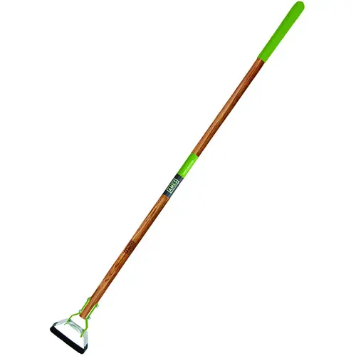Action Hoe, 5-3/4 in W Blade, 3.67 in L Blade, Hardwood Handle, 58-1/2 in OAL Green