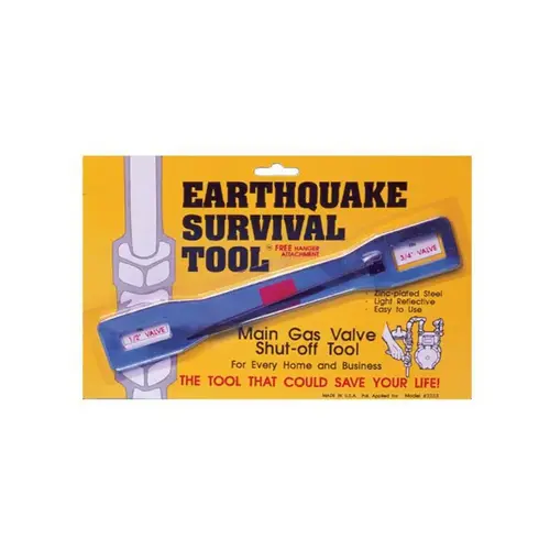 Gas Shut Off Wrench Earthquake Survival Tool Zinc