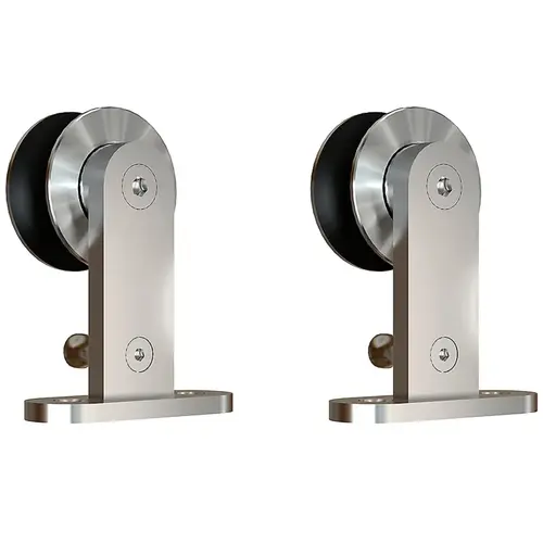 1042 Sliding Door Hardware Top Mount Hangers Stainless Steel Finish - pack of 2 1042 Sliding Door Hardware Top Mount Hangers Stainless Steel Finish - pack of 2