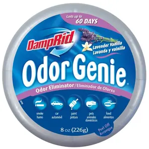 Odor Genie FG69LV Odor Eliminator, 8 oz, Solid, Lavender Vanilla Gray