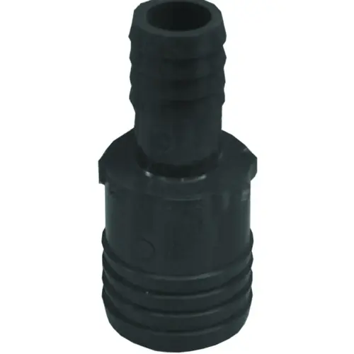 Reducing Coupling, 1-1/4 x 3/4 in, Insert, Polypropylene, Gray