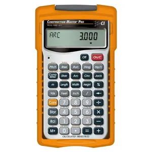 Calculated Industries 4065 Construction Master Pro Series Math Calculator, 11 Display Gray