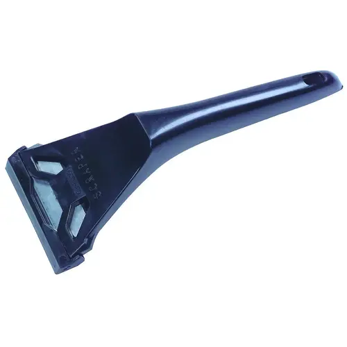 Window Scraper, 3/4 in L Blade, 2-7/16 in W Blade, Steel Blade, Plastic Handle Window Scraper, 3/4 in L Blade, 2-7/16 in W Blade, Steel Blade, Plastic Handle