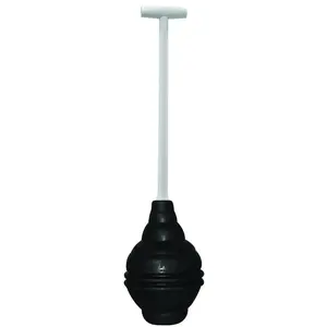 Korky 99-12A BEEHIVE Max Toilet Plunger, 6 in Cup, T-Shaped Handle