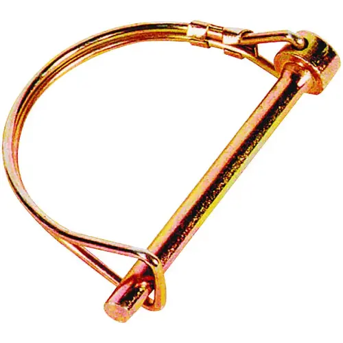 PTO Locking Pin, 5/16 in Dia Pin, 2-1/4 in OAL, Steel, Yellow Zinc Dichromate PTO Locking Pin, 5/16 in Dia Pin, 2-1/4 in OAL, Steel, Yellow Zinc Dichromate