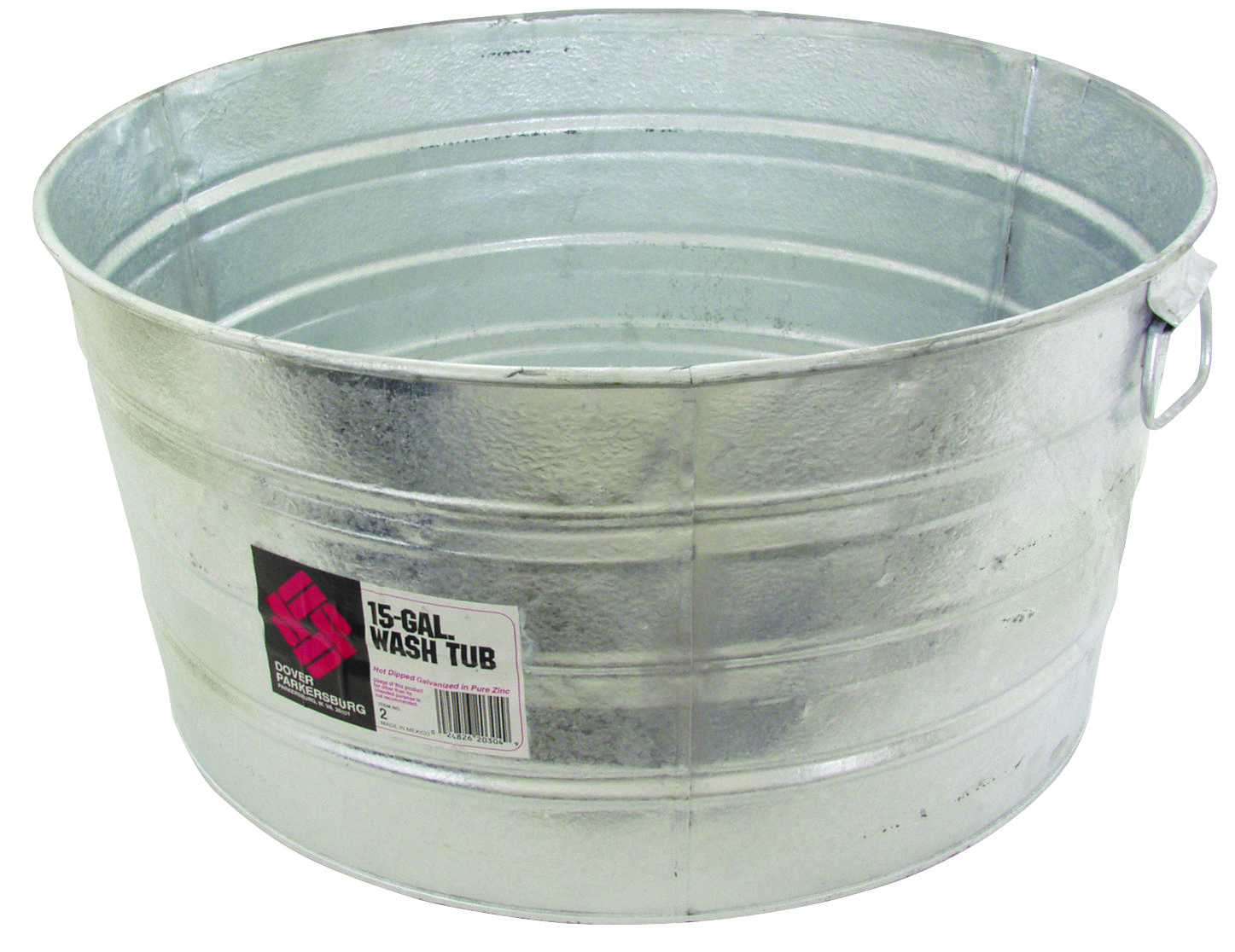 Behrens 2 Wash Tub, 15 gal Capacity, Steel Galvanized