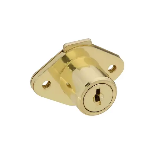 V826 Keyed Drawer Lock Brass Finish