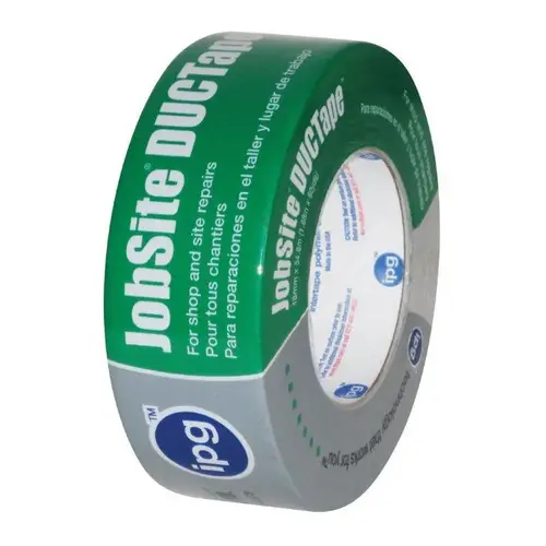 Duct Tape, 60 yd L, 1.88 in W, Poly-Coated Cloth Backing, Silver Duct Tape, 60 yd L, 1.88 in W, Poly-Coated Cloth Backing, Silver