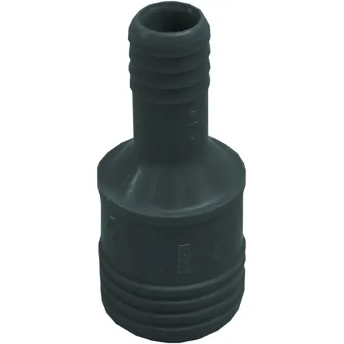 Reducing Coupling, 1-1/2 x 3/4 in, Insert, Polypropylene, Gray