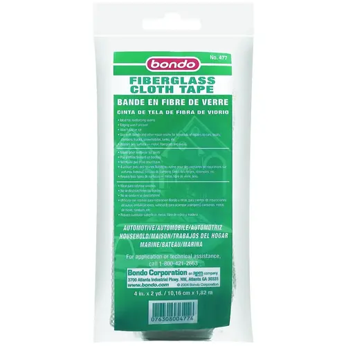 Fiberglass Cloth Tape, 72 in L, 4 in W White Fiberglass Cloth Tape, 72 in L, 4 in W White