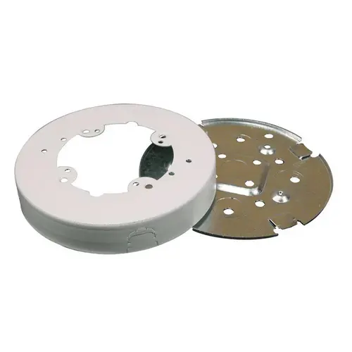 Electrical Box 700 Series Round Metal White White Electrical Box 700 Series Round Metal White White
