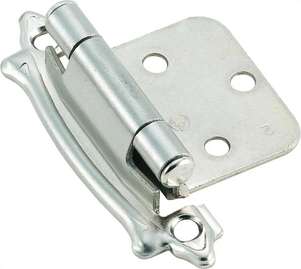 Amerock Face Mount Self-Closing Kitchen Cabinet Hinge Variable Overlay Sterling Nickel BPR7329G9