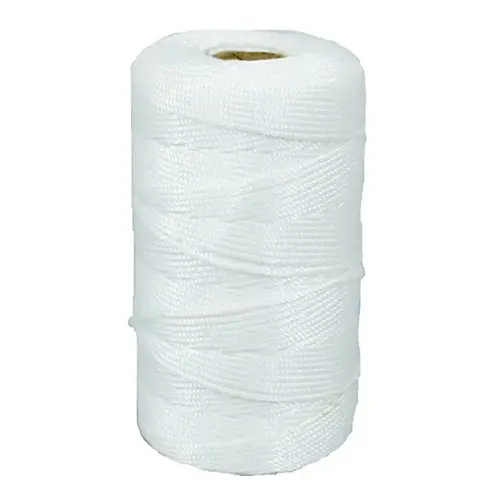 Mason Twine, #8 Dia, 500 ft L, Nylon, White Mason Twine, #8 Dia, 500 ft L, Nylon, White