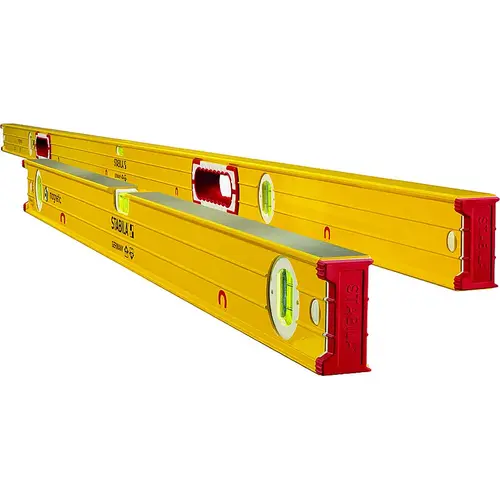 78 In. and 32 In. Aluminum Magnetic Box Level 2 Piece Set Yellow 78 In. and 32 In. Aluminum Magnetic Box Level 2 Piece Set Yellow