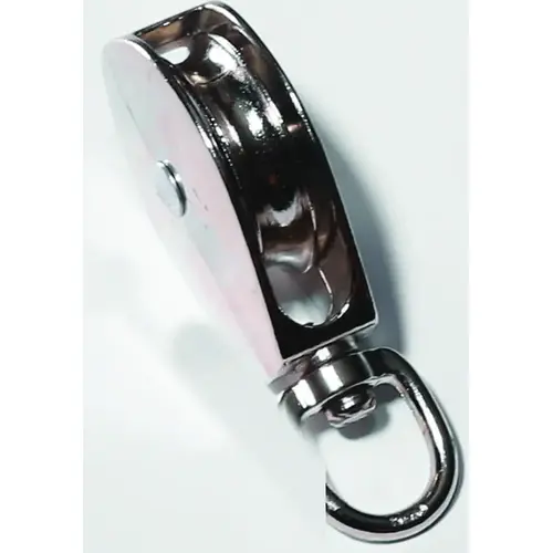 Rope Pulley, 5/16 in Rope, 1-1/2 in Sheave, Cadmium Rope Pulley, 5/16 in Rope, 1-1/2 in Sheave, Cadmium