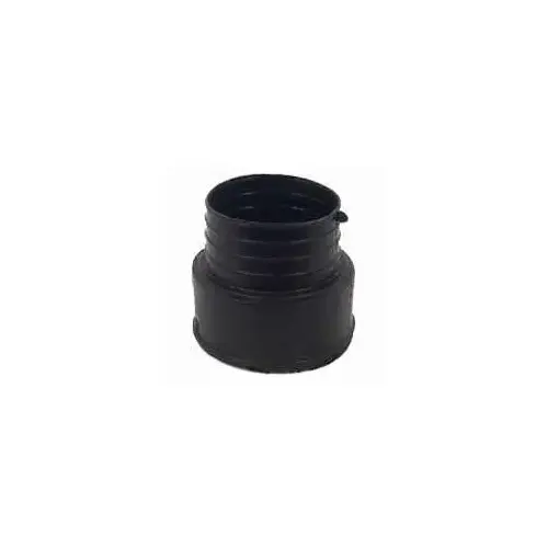 Heavy-Duty Pipe Adapter, 4 in, Snap, PVC Black