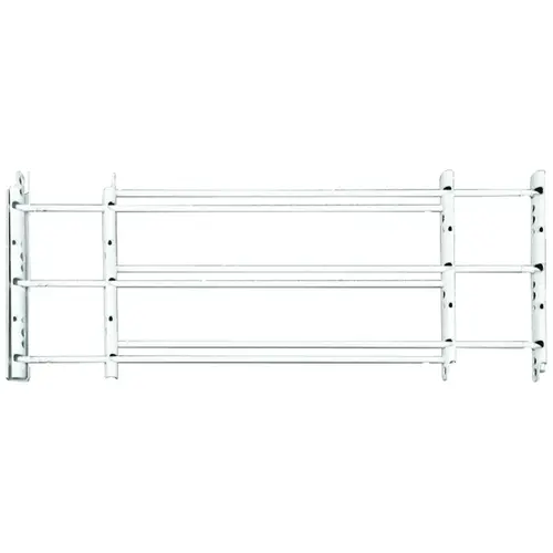 1130 Series Window Guard, 24 to 42 in W, 11 in H, Steel, White, 8-11/16 in Bar, 3-Bar - pack of 2 1130 Series Window Guard, 24 to 42 in W, 11 in H, Steel, White, 8-11/16 in Bar, 3-Bar - pack of 2