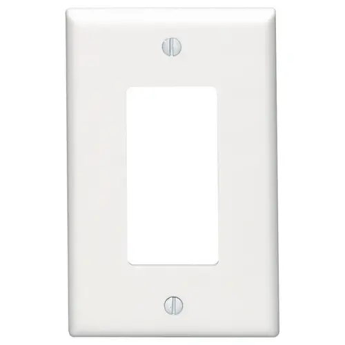 80601-W Wallplate, 4.88 in L, 3.13 in W, 1 -Gang, Thermoset Plastic, White, Smooth 80601-W Wallplate, 4.88 in L, 3.13 in W, 1 -Gang, Thermoset Plastic, White, Smooth