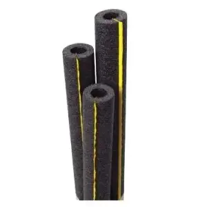 Tundra PR12118TWTU0-XCP30 Self Seal Pipe Wrap, 6 ft L, 1-1/8 in W, 1/2 in Thick, Polyethylene, Black - pack of 30
