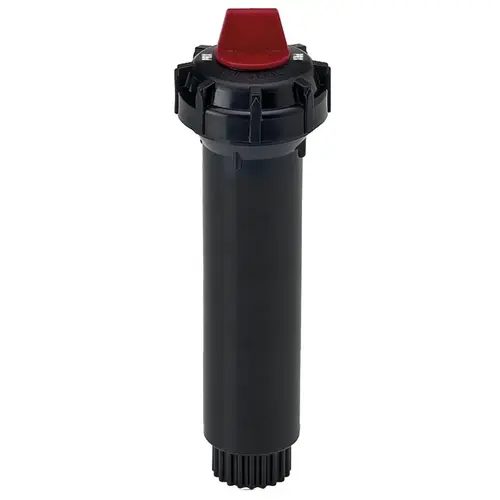 570Z Pro Pressure Regulated Sprinkler Pop-Up Body with X-Flow, 1/2 in Connection, FNPT, 4 in H Pop-Up Black