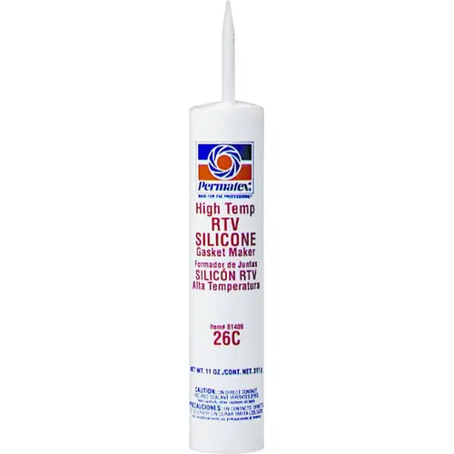 Gasket Maker, 11 oz, Paste, Acetic Acid Red Gasket Maker, 11 oz, Paste, Acetic Acid Red