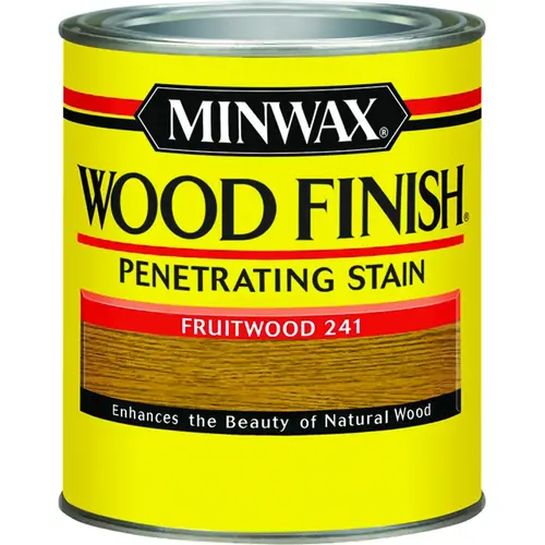 Wood Finish Wood Stain, Fruitwood, Liquid, 1 qt, Can Wood Finish Wood Stain, Fruitwood, Liquid, 1 qt, Can