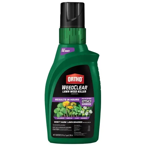 WEEDCLEAR Weed Killer, Liquid, Spray Application, 32 oz Bottle WEEDCLEAR Weed Killer, Liquid, Spray Application, 32 oz Bottle