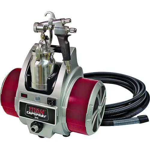 HVLP Paint Sprayer, 120 VAC, 13.8 A, 1 qt Tank, 0.051 in Nozzle, 12 in Pattern, 30 ft L Hose HVLP Paint Sprayer, 120 VAC, 13.8 A, 1 qt Tank, 0.051 in Nozzle, 12 in Pattern, 30 ft L Hose