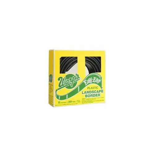 Easy-Edge LB-520-B Landscape Border, 20 ft L, 5 in H, Plastic/Polyethylene, Black