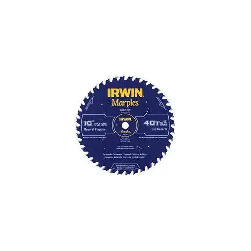Circular Saw Blade, 10 in Dia, 5/8 in Arbor, 40-Teeth, Carbide Cutting Edge Circular Saw Blade, 10 in Dia, 5/8 in Arbor, 40-Teeth, Carbide Cutting Edge